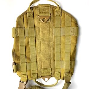 Army Tactical K9 Black Training Dog Harness Military Adjustable Nylon Vest - S